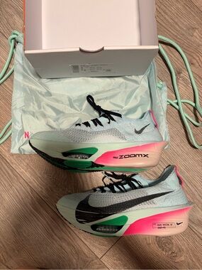 Women’s Nike Air Zoom alphafly next 3 Racing Shoes — Mint, blue, green